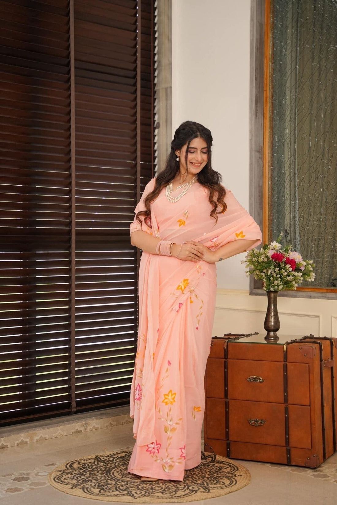 Aaradhana pearl saree