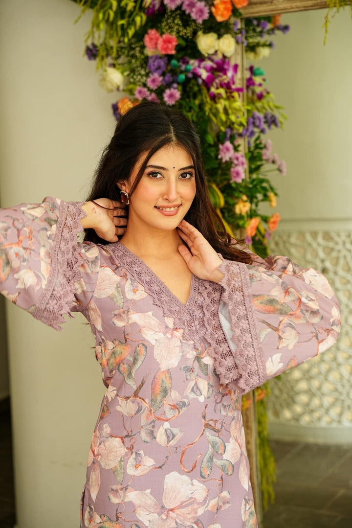 Cleo LINEN COTTON KURTA SET