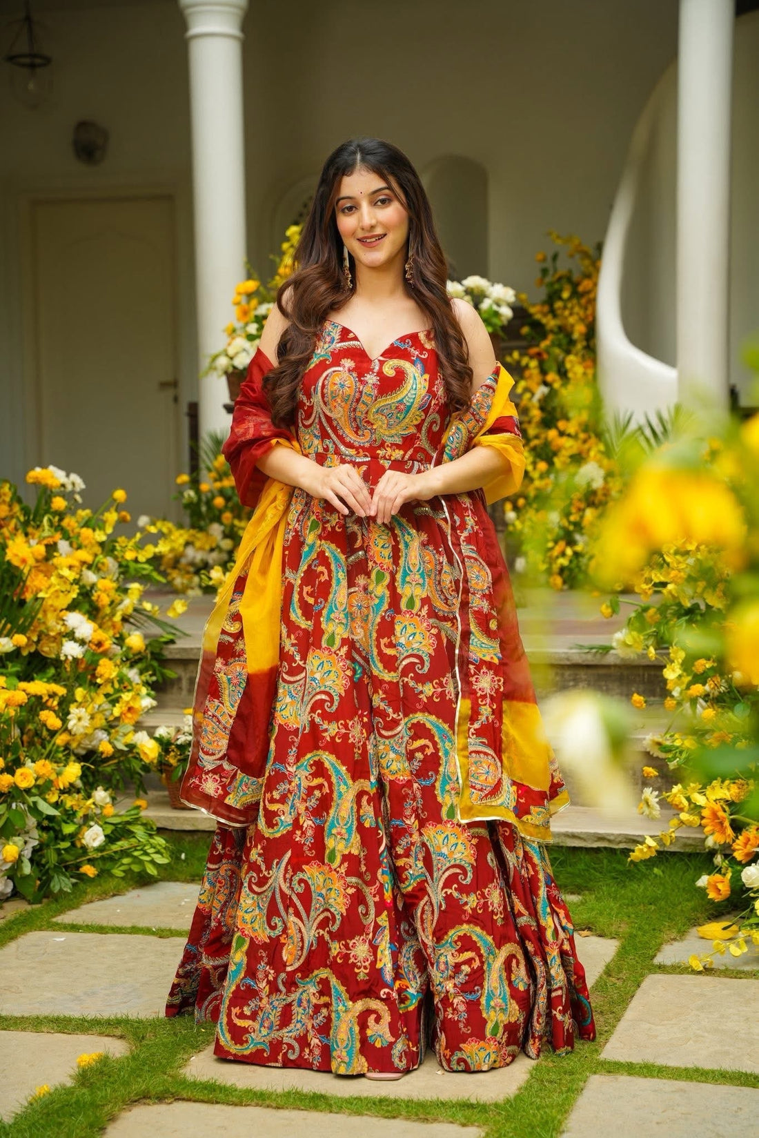 Arivya Embroidered Heavy Maxi Set