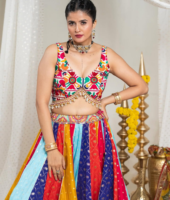 Raas Rang Multicolor Navratri Lehenga Choli